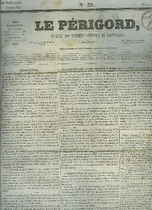 Seller image for LE PERIGORD JOURNAL DES INTERETS NATIONAUX ET PROVINCIAUX N29 ANNEE 1843 - for sale by Le-Livre