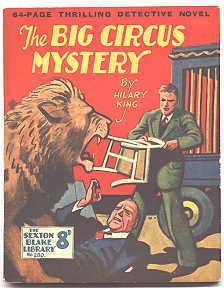 THE BIG CIRCUS MYSTERY. SEXTON BLAKE LIBRARY NO. 280. 3RD SERIES.