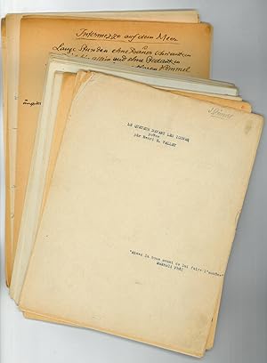 Bild des Verkufers fr Le queuteur devant les icones. Poeme par Henri E. Vallet". Typoskript mit eigenh. U. zum Verkauf von Antiquariat INLIBRIS Gilhofer Nfg. GmbH