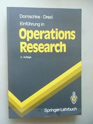 Operations Research 1990 Betriebswirtschaft Volkswirtschaft