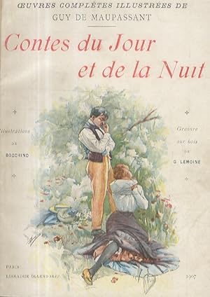 Contes du Jour et de la Nuit. Illustrations de V. Bocchino. Gravure sur bois de G. Lemoine.