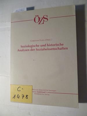 Seller image for Soziologische und historische Analysen der Sozialwissenschaften for sale by Gebrauchtbcherlogistik  H.J. Lauterbach
