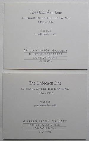 Immagine del venditore per The Unbroken Line, 50 Years of British Drawing 1936-1986. Part One, 4-22 November 1986 and Part Two 2-20 December 1986. venduto da Roe and Moore