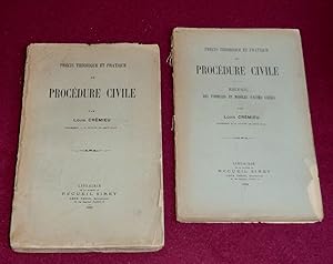 Image du vendeur pour PRECIS THEORIQUE ET PRATIQUE DE PROCEDURE CIVILE + RECUEIL DES FORMULES ET MODELES D'ACTES USUELS mis en vente par LE BOUQUINISTE