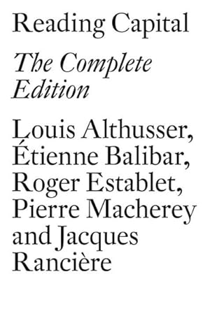 Bild des Verkufers fr Reading Capital : The Complete Edition zum Verkauf von GreatBookPrices