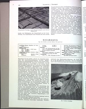 Bild des Verkufers fr Nicaragua; Sonderdruck aus: Grosser Herder Atlas; zum Verkauf von books4less (Versandantiquariat Petra Gros GmbH & Co. KG)