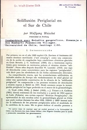 Bild des Verkufers fr Solifluxion Periglacial en el Sur de Chile; zum Verkauf von books4less (Versandantiquariat Petra Gros GmbH & Co. KG)