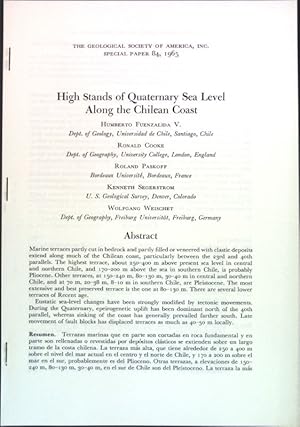 Immagine del venditore per High Stands of Quarternary Sea Level Along the Chilean Coast. venduto da books4less (Versandantiquariat Petra Gros GmbH & Co. KG)