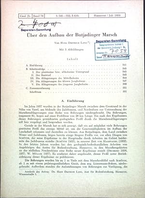 Bild des Verkufers fr ber den Aufbau der Bujadinger Marsch; zum Verkauf von books4less (Versandantiquariat Petra Gros GmbH & Co. KG)