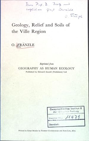 Bild des Verkufers fr Geology, Relief and Soils of the Ville Region; zum Verkauf von books4less (Versandantiquariat Petra Gros GmbH & Co. KG)