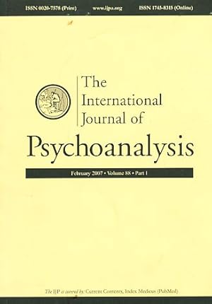 Seller image for The International Journal of Psychoanalysis. (= Kompletter Jahrgang). 2007. Volume 88. Part 1 - 6. for sale by Fundus-Online GbR Borkert Schwarz Zerfa