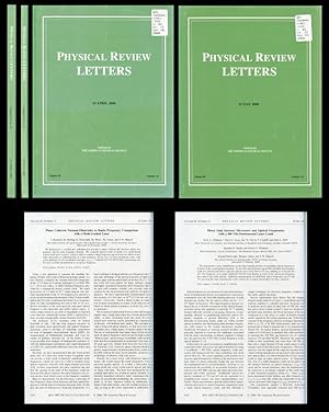 Seller image for Phase Coherent Vacuum-Ultraviolet to Radio Frequency Comparison With a Mode-Locked Laser in Physical Review Letters, Vol. 84, No. 15, 10 April 2000, pp. 3232-3236 WITH Direct Link Between Microwave and Optical Frequencies With a 300 THz Femtosecond Laser Comb in Physical Review Letters, Vol. 84, No. 22, 29 May 2000, pp. 5102-5105 for sale by Atticus Rare Books