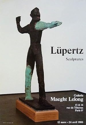 Immagine del venditore per Lpertz. Sculptures. Galerie Maeght Lelong 1986. [Plakat, Offsetdruck / poster, offset print]. venduto da Antiquariat Lenzen