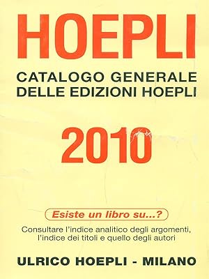 Tutte le edizioni Hoepli 2010