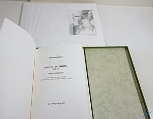 Dargo, Duthona, Gaul. 11 eaux-fortes signées 1/10 ex. Contes ossianiques présentés par Alain Coel...