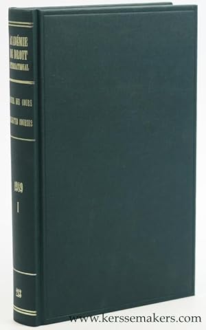 Immagine del venditore per Recueil des Cours. Collected courses of The Hague Academy of International Law 1989 I. Tome 213 de la collection. venduto da Emile Kerssemakers ILAB