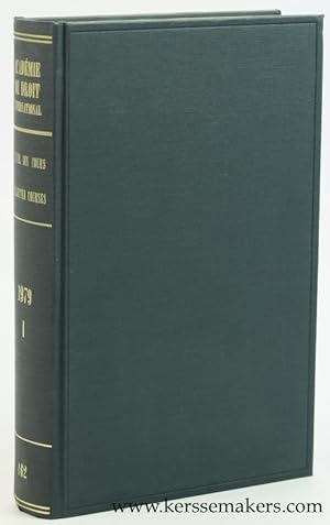 Immagine del venditore per Recueil des Cours. Collected courses of The Hague Academy of International Law 1979 I. Tome 162 de la collection. venduto da Emile Kerssemakers ILAB