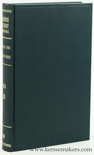 Immagine del venditore per Recueil des Cours. Collected courses of The Hague Academy of International Law 1988 III. Tome 210 de la collection. venduto da Emile Kerssemakers ILAB