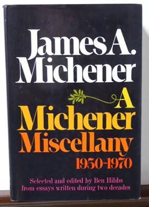 Seller image for A MICHENER MISCELLANY: 1950-1970. for sale by RON RAMSWICK BOOKS, IOBA