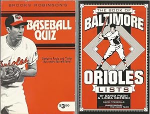 Seller image for Brooks Robinson's Baseball Quiz & The Book of Baltimore Orioles Lists (2 volumes) for sale by Bookfeathers, LLC