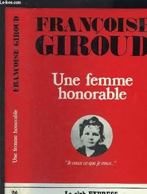 Seller image for UNE FEMME HONORABLE for sale by Le-Livre