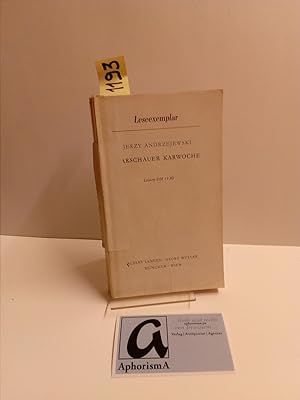 Image du vendeur pour Warschauer Karwoche (1964). Memoiren. mis en vente par AphorismA gGmbH