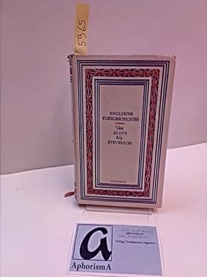 Bild des Verkufers fr Englische Kurzgeschichten von Scott bis Stevenson . zum Verkauf von AphorismA gGmbH