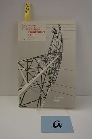 Immagine del venditore per Die Neue Gesellschaft. Frankfurter Hefte. Oktober (10) 1998. Energie. Zeitschrift. venduto da AphorismA gGmbH