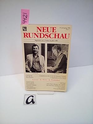 Seller image for Neue Rundschau: Literatur: die Wrter, die Wirklichkeit. for sale by AphorismA gGmbH