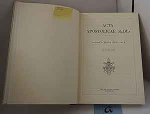 Bild des Verkufers fr Acta Apostolicae Sedis 1965 Band 1. Commentarium Officiale. zum Verkauf von AphorismA gGmbH