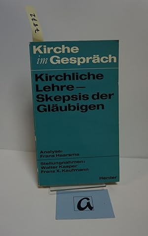 Seller image for Kirchliche Lehre, Skepsis der Glubigen. for sale by AphorismA gGmbH