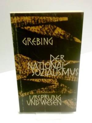 Seller image for Der Nationalsozialismus. Ursprung und Wesen. for sale by AphorismA gGmbH