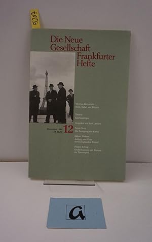 Bild des Verkufers fr Die Neue Gesellschaft Frankfurter Hefte. Dezember (12), 1994. Kerneuropa. Zeitschrift. zum Verkauf von AphorismA gGmbH