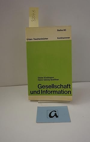 Bild des Verkufers fr Gesellschaft und Information. zum Verkauf von AphorismA gGmbH