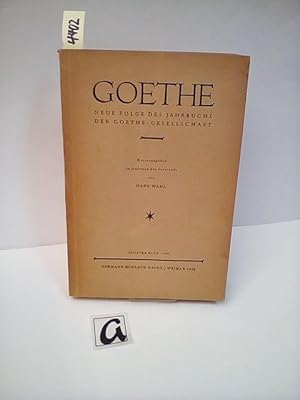 Seller image for Neue Folge des Jahrbuchs der Goethe-Gesellschaft. for sale by AphorismA gGmbH