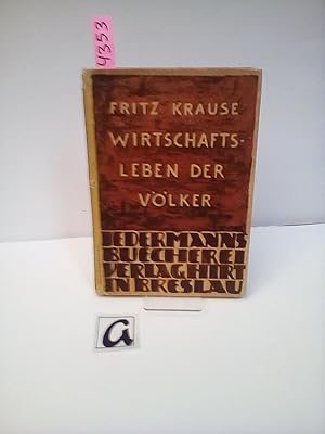 Seller image for Das Wirtschaftsleben der Vlker. for sale by AphorismA gGmbH