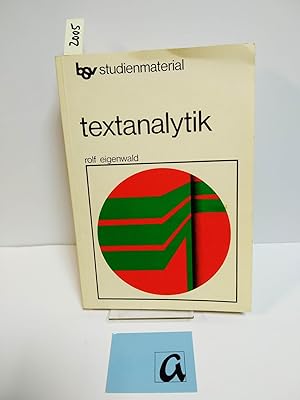 Seller image for Textanalytik. for sale by AphorismA gGmbH