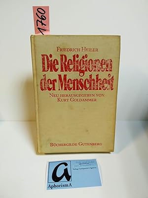 Imagen del vendedor de Die Religionen der Menschheit. Neu herausgegeben. a la venta por AphorismA gGmbH