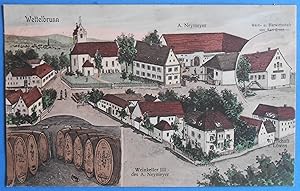 Wettelbrunn. Weingut und Weinkeller III des Andreas Neymeyer, Wein- und Bierwirtschaft von Karl E...