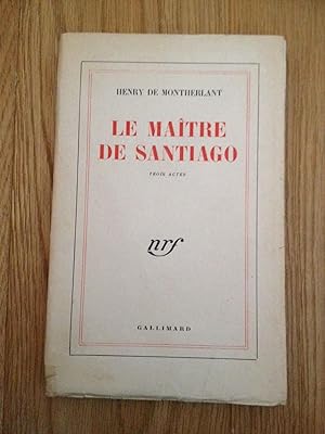 Seller image for Le matre de Santiago for sale by Librairie des Possibles