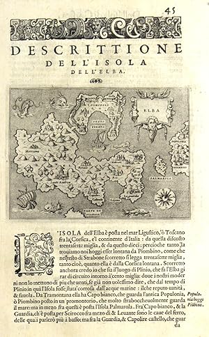 Bild des Verkufers fr Descrittione dell'isola d'Elba zum Verkauf von libreria antiquaria perini Sas di Perini