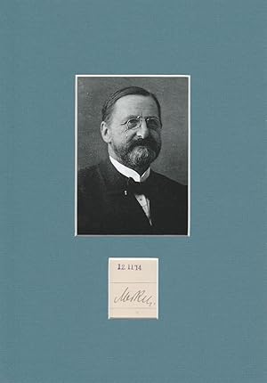 FRIEDRICH MERKEL (1845-1919) Professor Dr., dt. Mediziner, Anatom und Rektor der Uni Rostock, Mer...