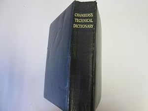 Imagen del vendedor de Chambers`s Technical Dictionary a la venta por Goldstone Rare Books