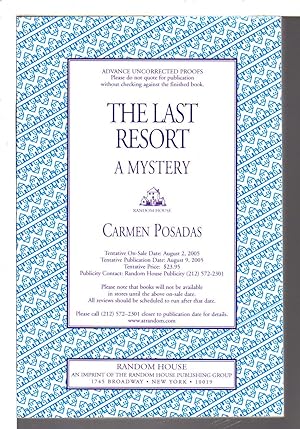 Imagen del vendedor de THE LAST RESORT: A Moroccan Mystery. a la venta por Bookfever, IOBA  (Volk & Iiams)