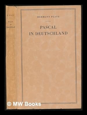 Seller image for Pascal in Deutschland / Hermann Platz for sale by MW Books
