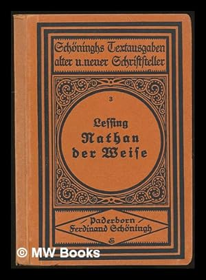 Immagine del venditore per Lessings Nathan der Weise; Ein dramatisches Gedicht venduto da MW Books