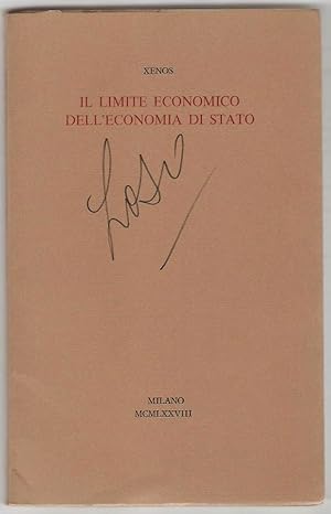 Il Limite economico dell'economia di Stato.