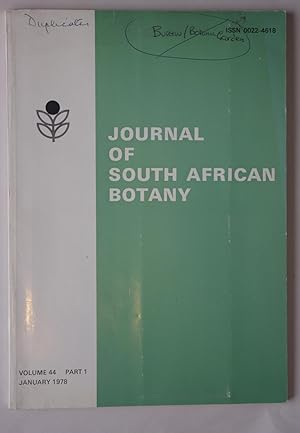 Journal of South African Botany V 44 Part 1
