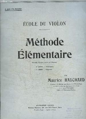 Bild des Verkufers fr METHODE ELEMENTAIRE - ECOLE DU VIOLON zum Verkauf von Le-Livre