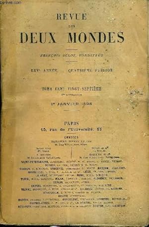 Seller image for REVUE DES DEUX MONDES LXVe ANNEE N1 - I.  L ARMATURE, deuxime partie, par M. Paul Hervieu.II.  L AFRIQUE ROMAINE.   PROMENADES ARCHOLOGIQUES ENALGRIE ET EN TUNISIE.   VII. LA CONQUTE DES INDIGNES, par M. Gaston Boissier, de l Acadmie for sale by Le-Livre